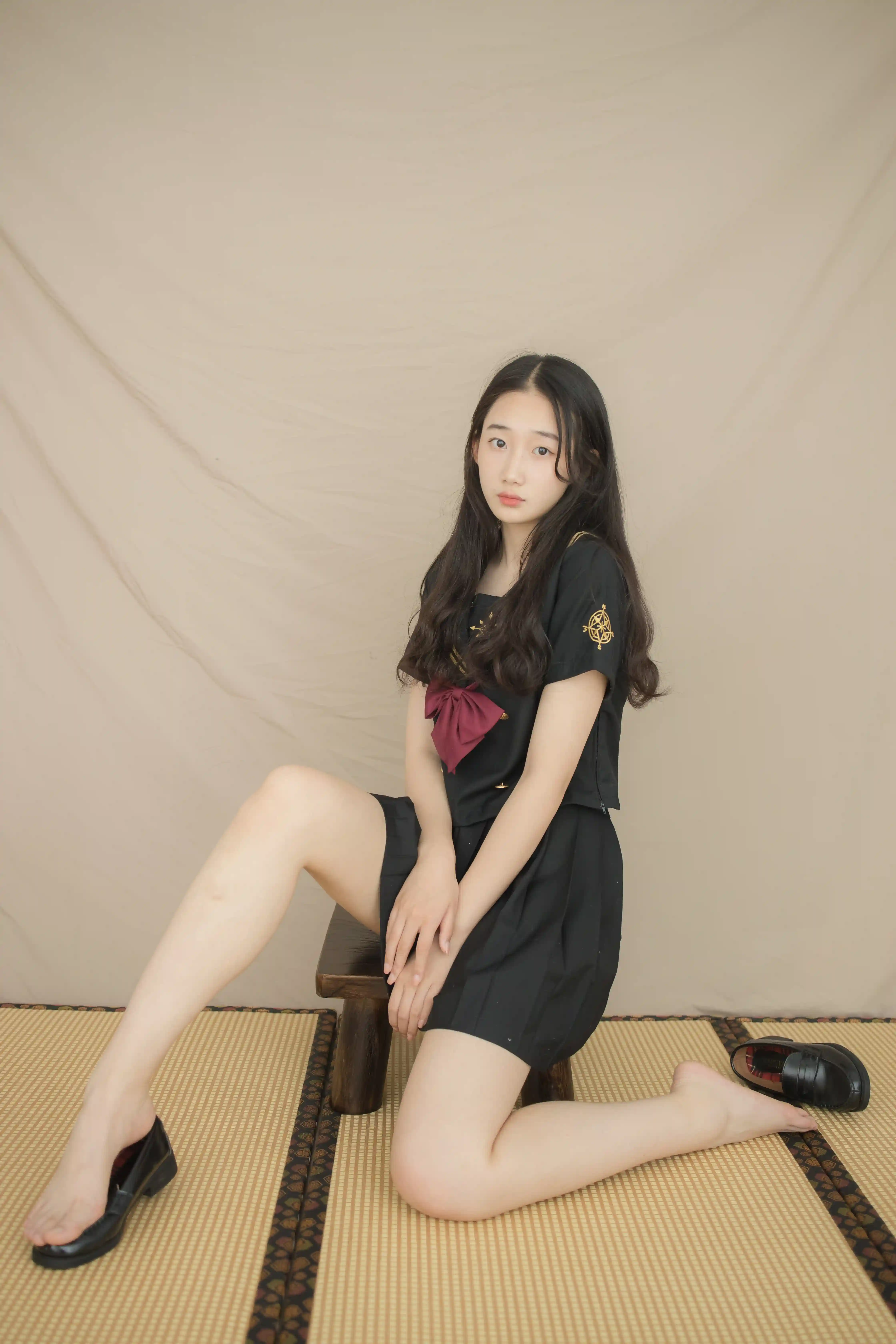 紧急企划 VOL.001 [45P1V-859M] 樱樱樱可JK, JK制服, 制服, 学生装, 紧急企划, 美腿, 美足, 黑丝