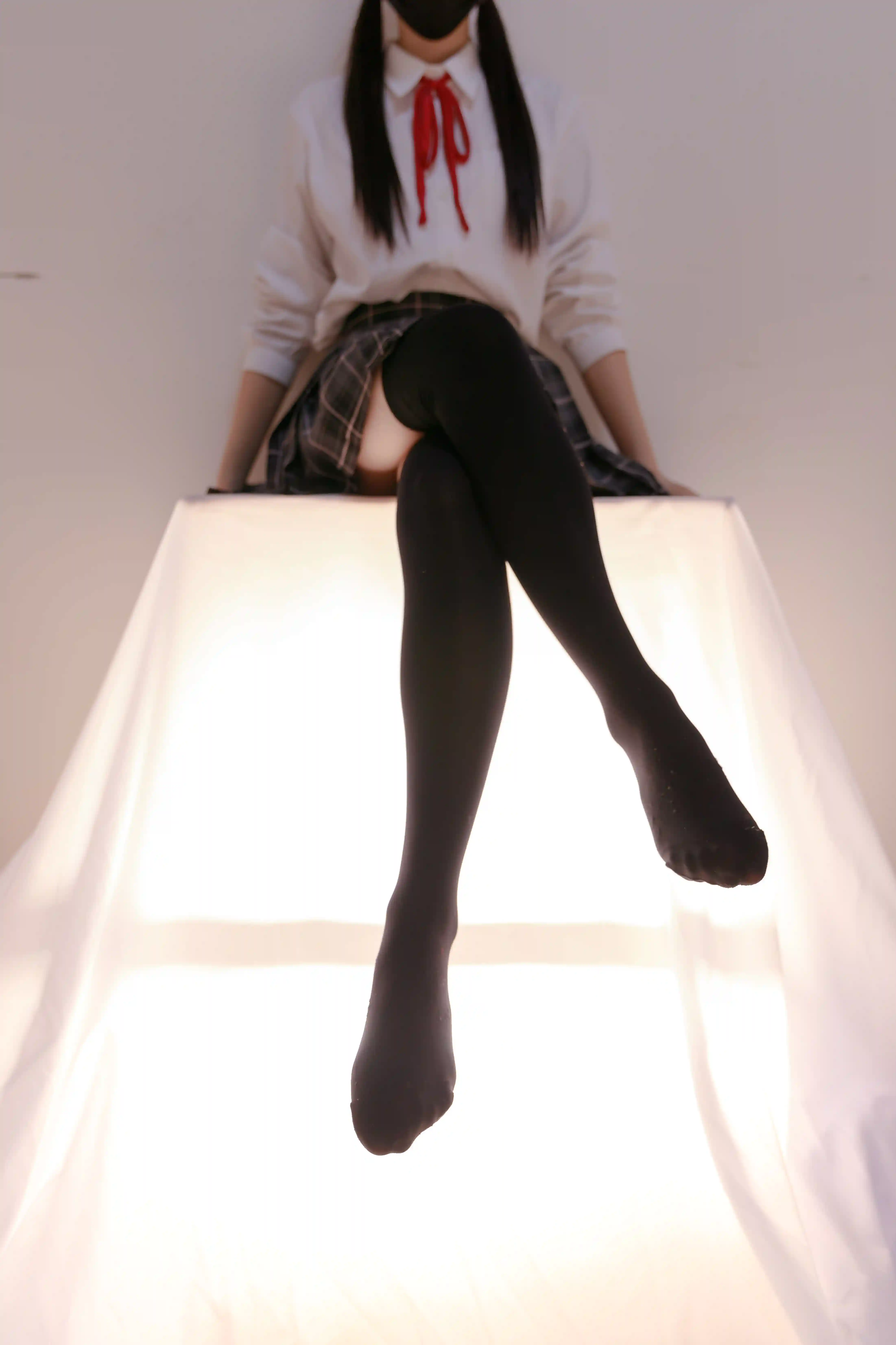 喵写真 R15-008 [91P1V-583M]可爱, 喵写真, 学生装, 美腿, 黑丝