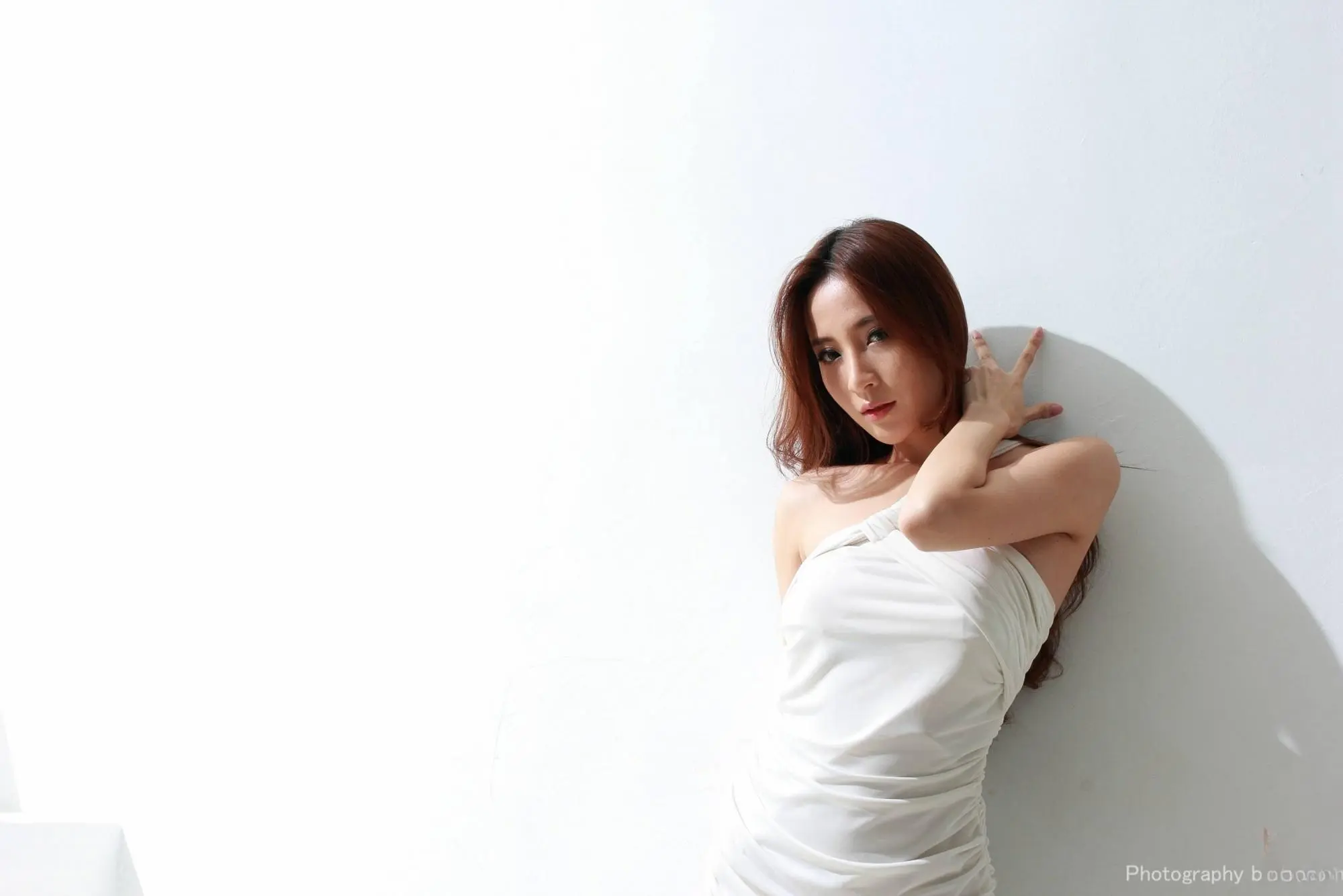 【台灣美女】Anber 白色窄裙高跟【98P】