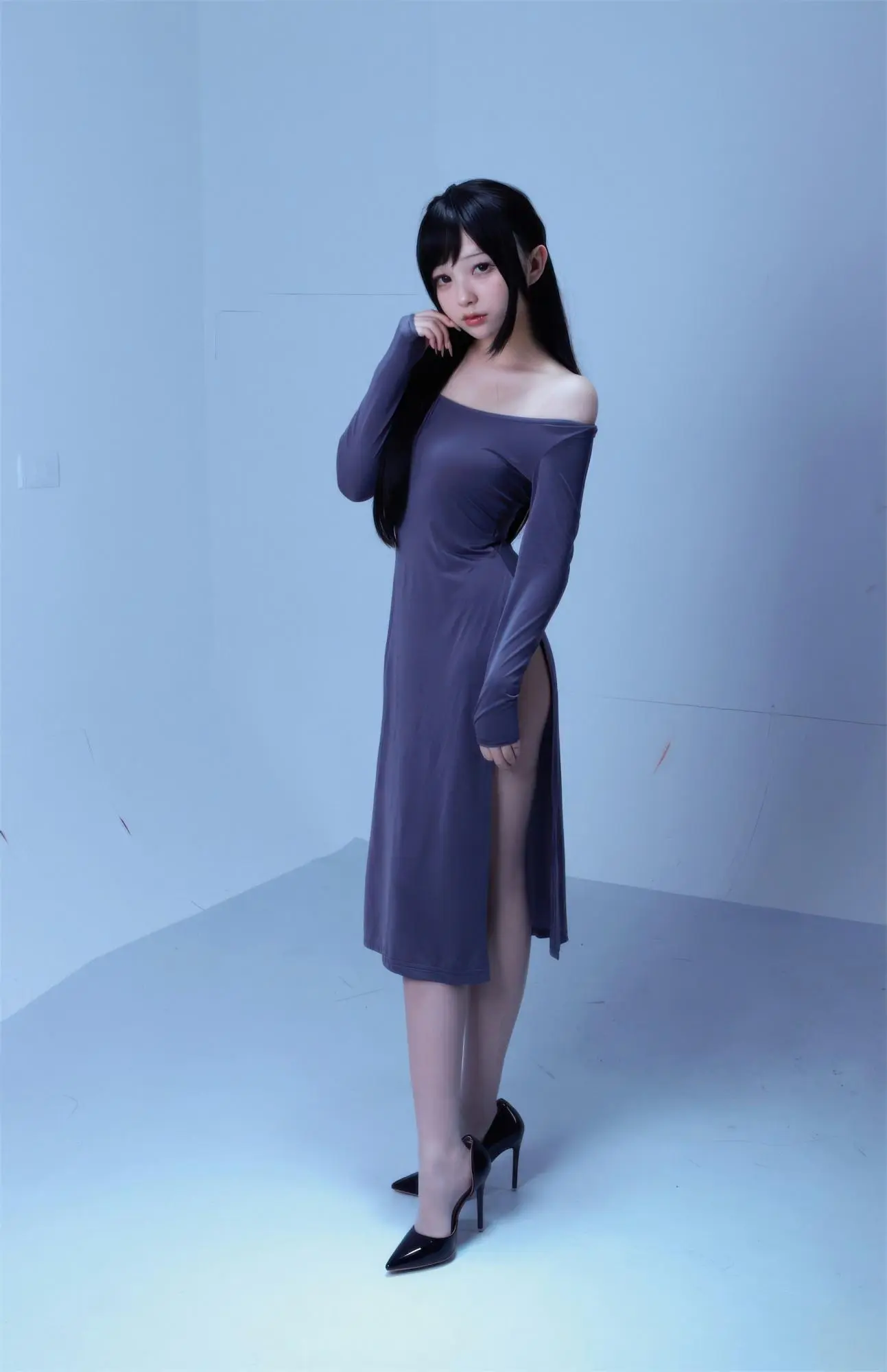 【網路收集系列】福利姬 花鈴《 灰裙灰絲姐姐 》VIP福利帖全【53P】