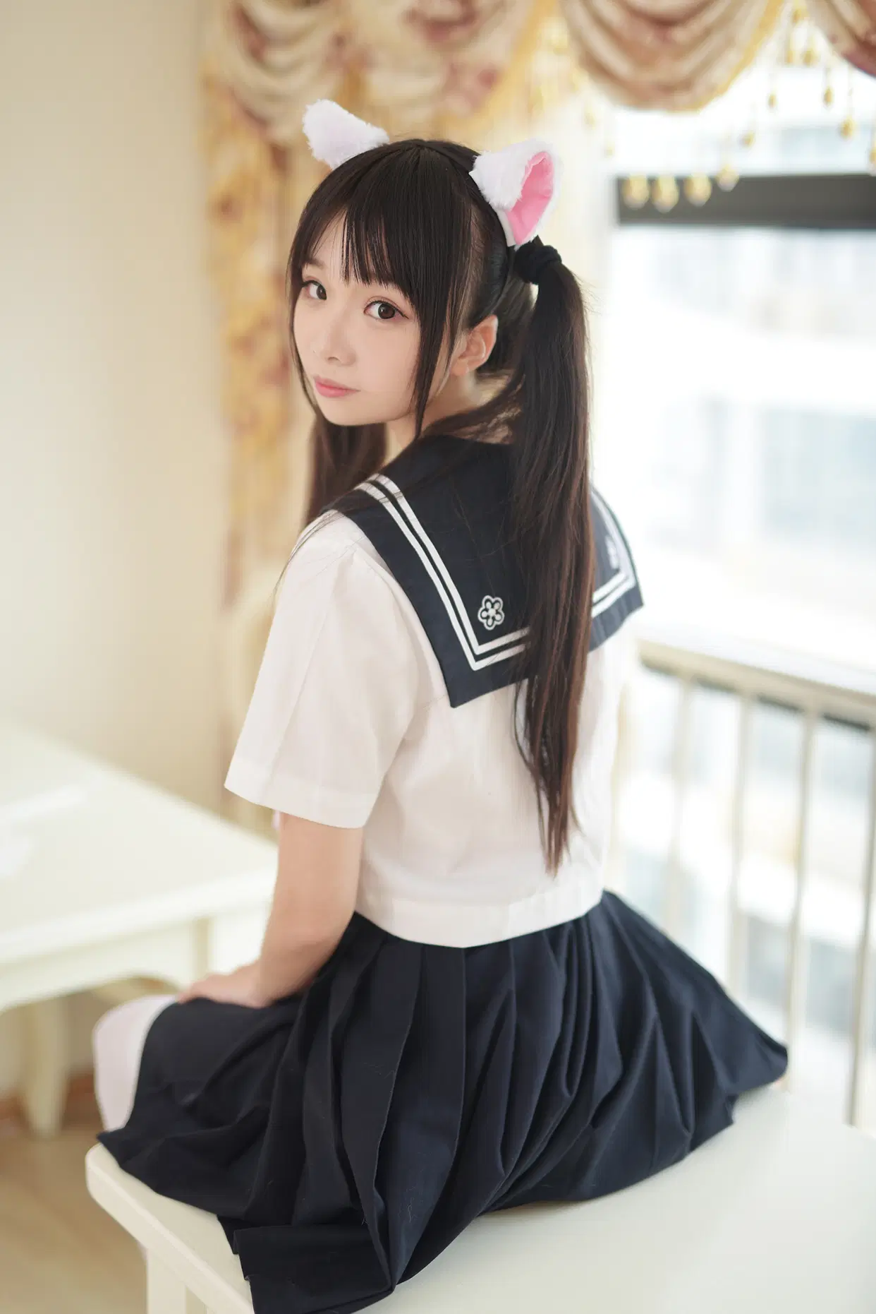 兔玩映画 VOL.028 水手服的喵喵酱 [50P]