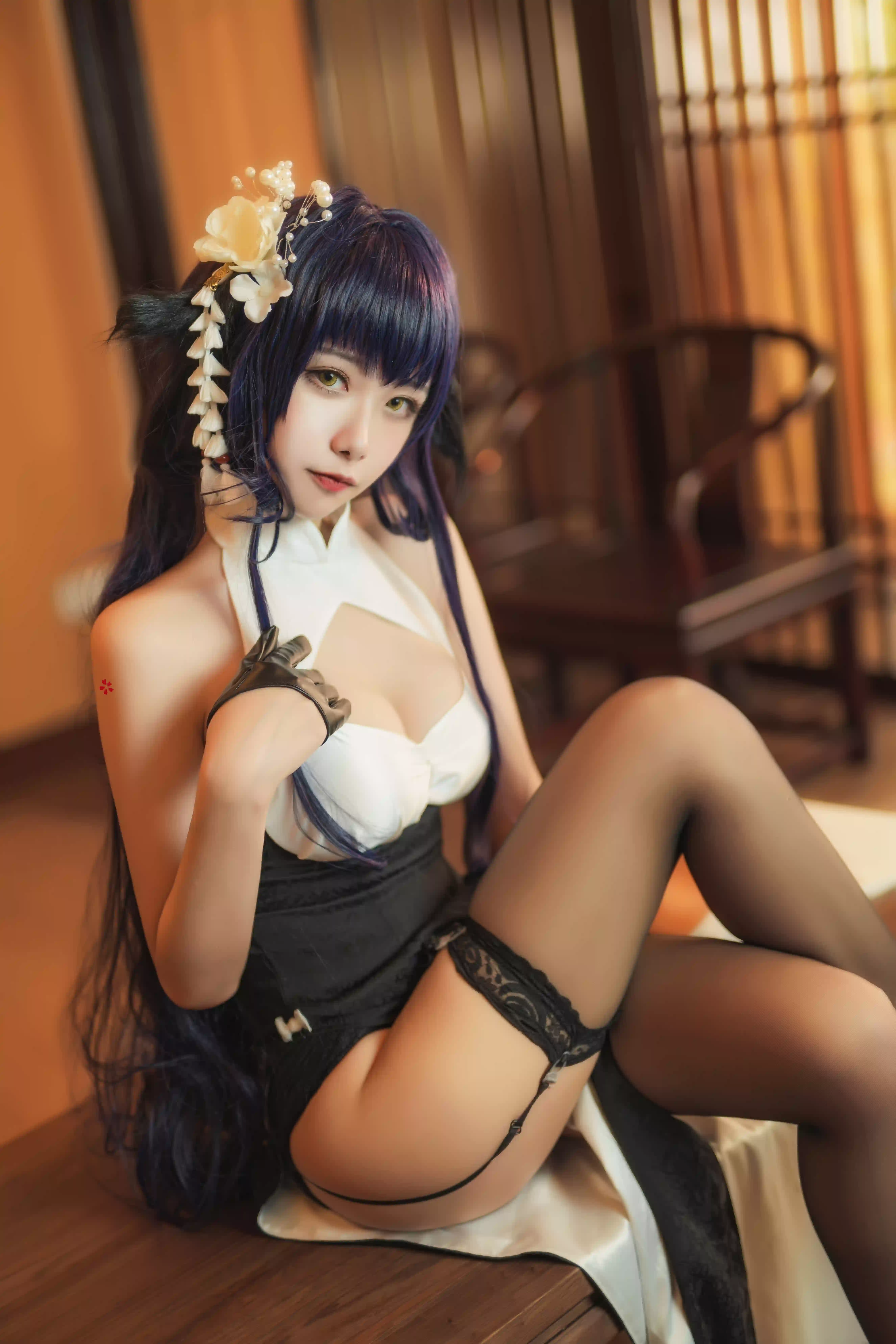 吊带黑丝旗袍[31P]