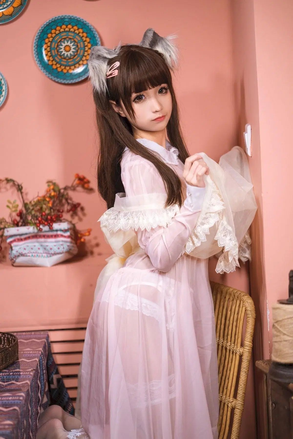 蠢沫沫 Chunmomo 粉透明女仆 (34P) [_8937891