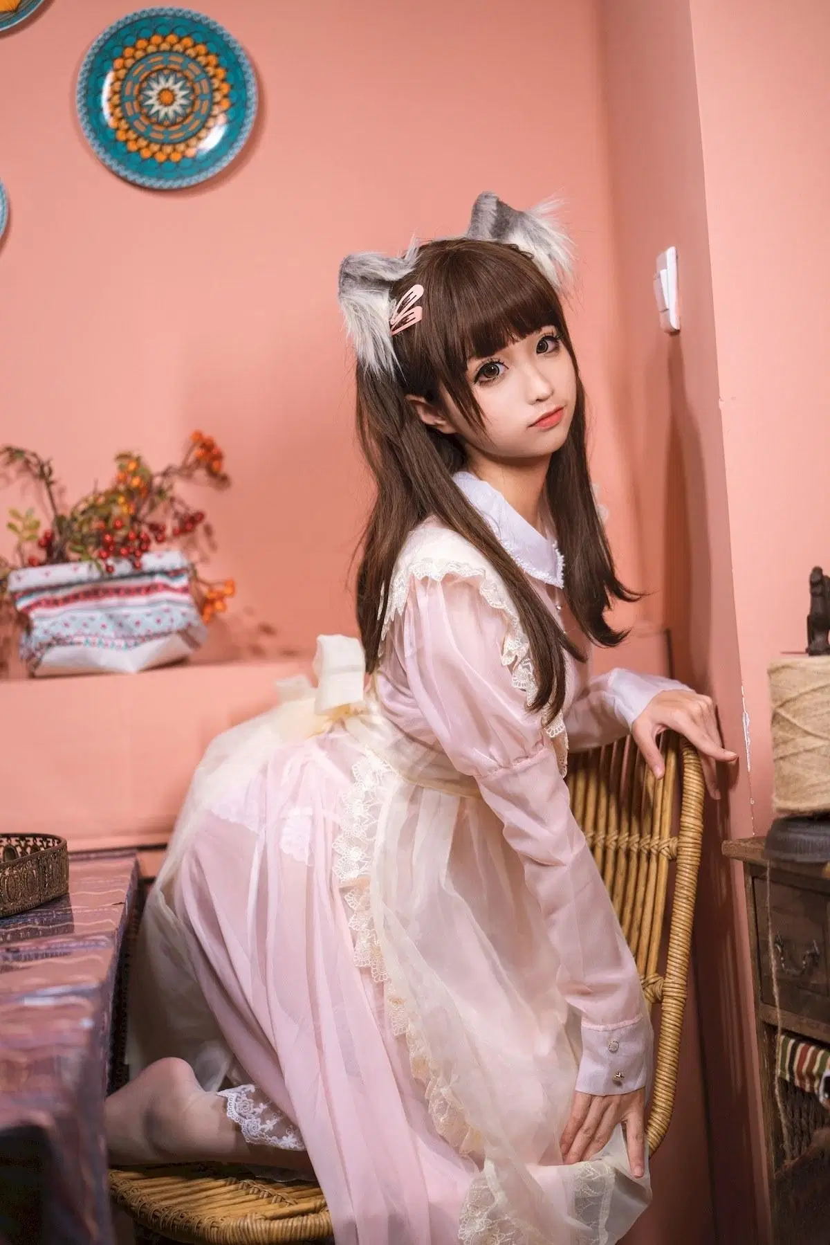 蠢沫沫 Chunmomo 粉透明女仆 (34P) [_8937891